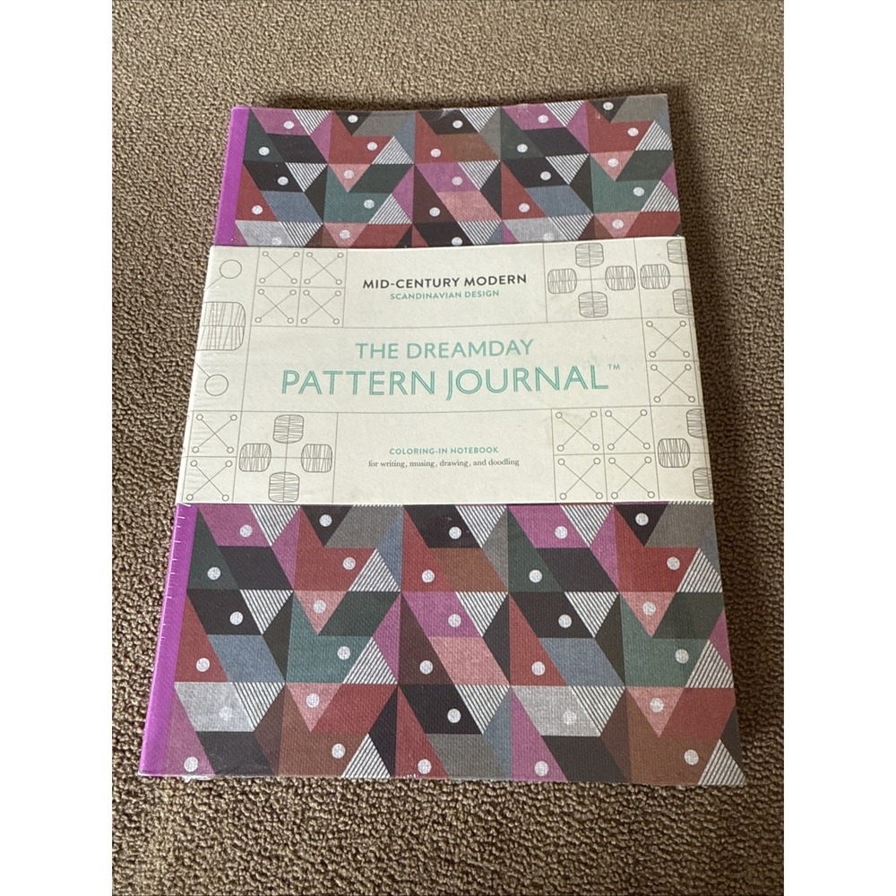 The Dreamday Pattern Journal Mid-Century Modern Scandinavian Design Coloring (TD